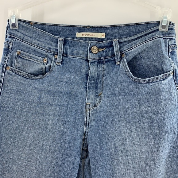 COPY - LEVIS 505 STRAIGHT LEG JEANS LIGHT SIZE 4 - Picture 3 of 5